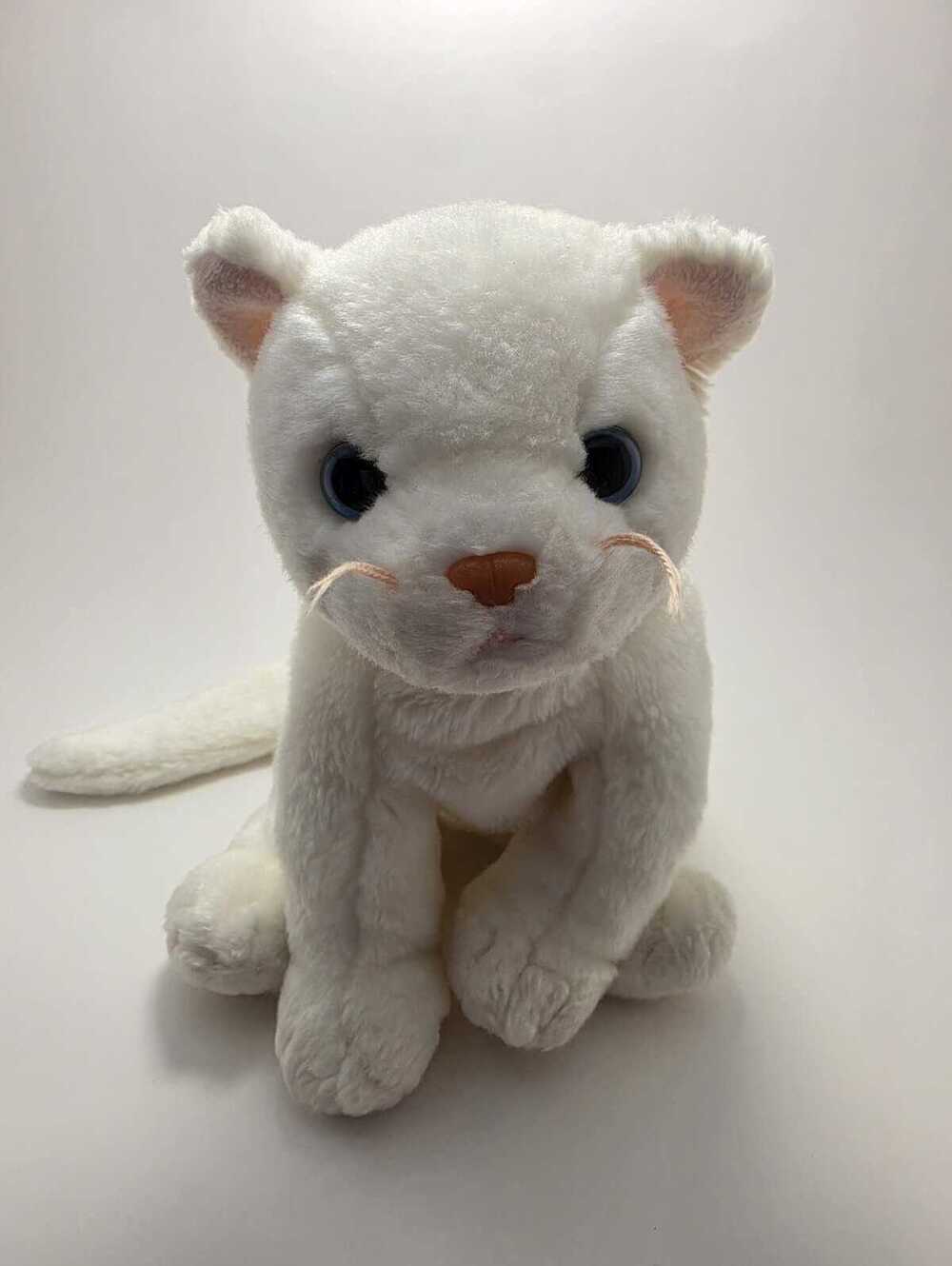 TY Beanie Buddy “Flip” the Super Cute White Cat Plush- No Tags or Bow! (12 inch)